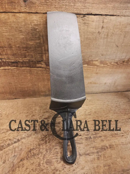 Custom made one of a kind Cast Iron Spatula repurposed from an unknown #8 Skillet. ’BW’ initials! SC24 Spatula