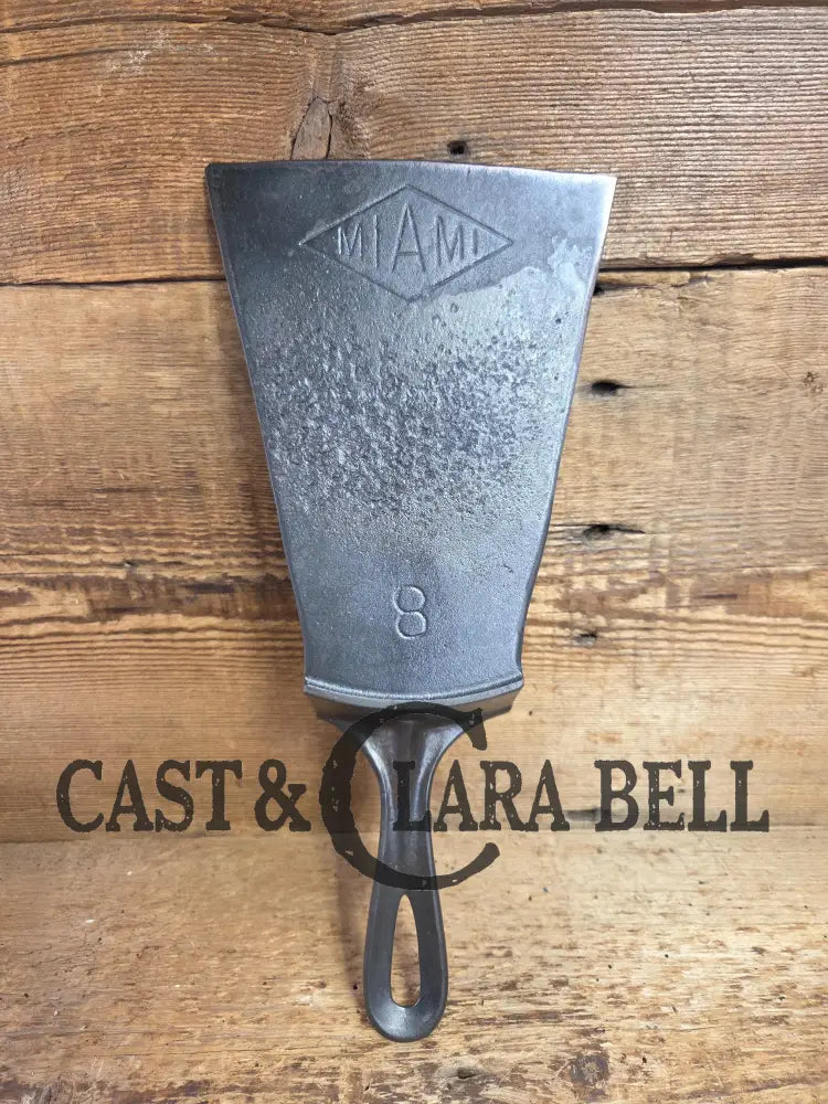 Custom made one of a kind Favorite Piqua made MIAMI Series #8 Fully marked repurposed cast iron spatula SC24 Spatula