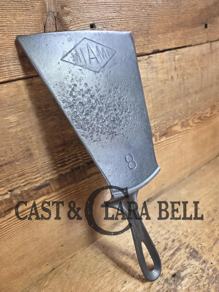 Custom made one of a kind Favorite Piqua made MIAMI Series #8 Fully marked repurposed cast iron spatula SC24 Spatula