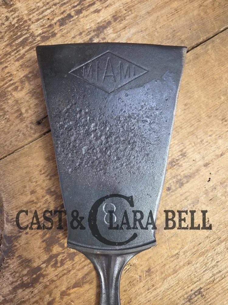 Custom made one of a kind Favorite Piqua made MIAMI Series #8 Fully marked repurposed cast iron spatula SC24 Spatula