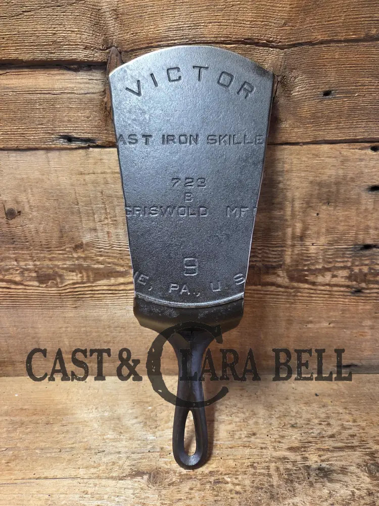 Custom made one of a kind Griswold ’Victor’ Series #9 Fully marked repurposed cast iron spatula SC24 Spatula