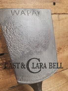 Custom made one of a kind Repurposed #7 Wapak Straight Logo Cast Iron Skillet Spatula. Flared design awesome gift for