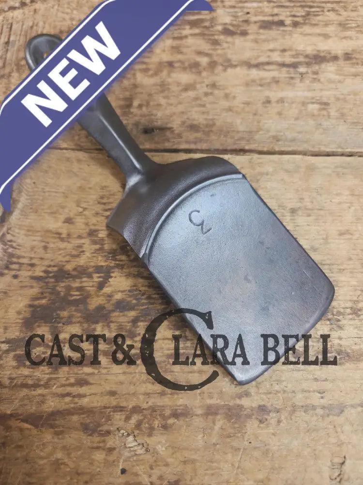 Custom made small Birmingham S&R Cast Iron Skillet Spatula. Reclaimed from a #3 BSR Red Mountain cast iron skillet.