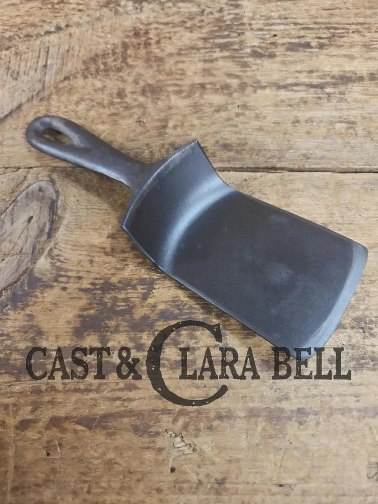 Custom made small Birmingham S&R Cast Iron Skillet Spatula. Reclaimed from a #3 BSR Red Mountain cast iron skillet.
