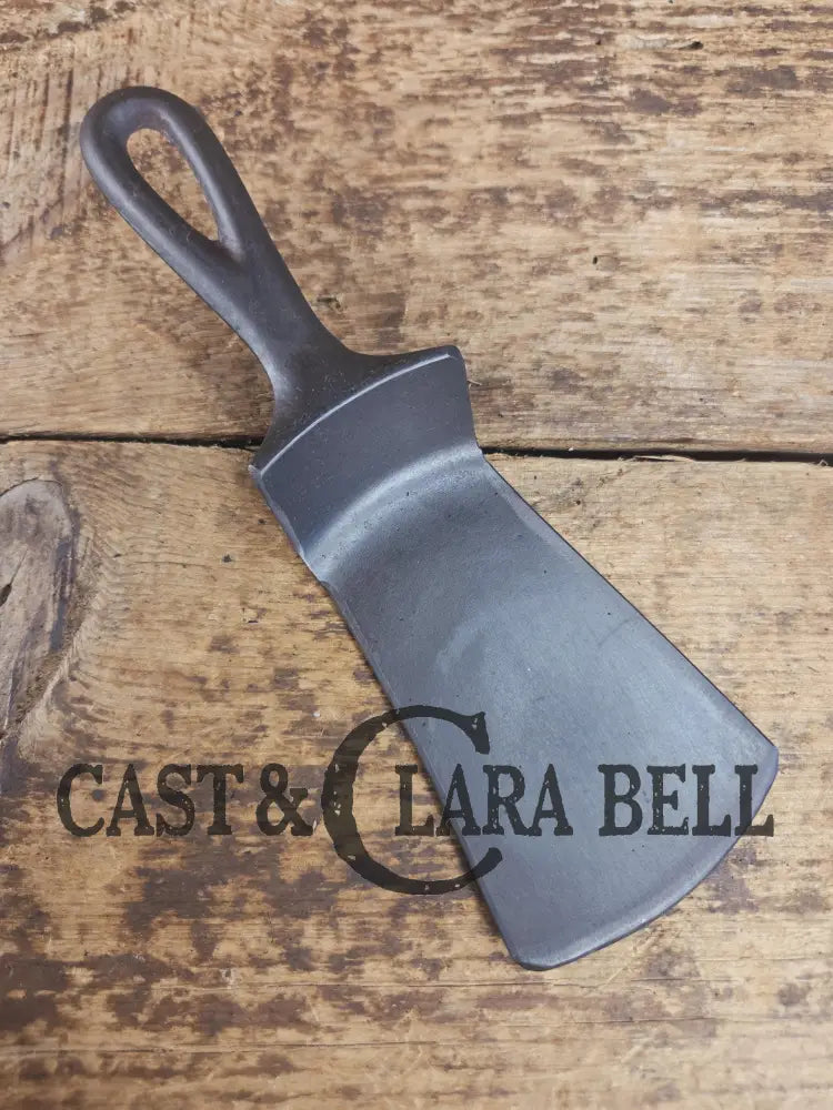 Custom made small Lodge Arc Logo Cast Iron Skillet Spatula. Reclaimed from a early 1900’s Lodge Arc cast iron skillet.