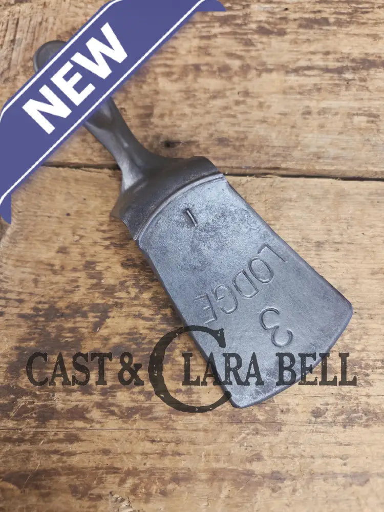 Custom made small Lodge Arc Logo Cast Iron Skillet Spatula. Reclaimed from a early 1900’s Lodge Arc cast iron skillet.