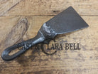 Custom made small Wagner HAMMERED Cast Iron Skillet Spatula. Reclaimed from a #3 Wagner hammered cast iron skillet.