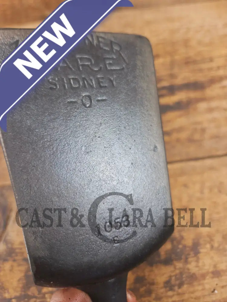 Custom made Wagner Ware Cast Iron Skillet Spatula. Reclaimed 1920’s Era #1053 WagnerWare cast iron egg skillet. Great