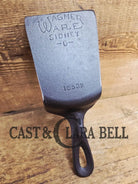 Custom made Wagner Ware Cast Iron Skillet Spatula. Reclaimed 1920’s Era #1053 WagnerWare cast iron egg skillet. Great