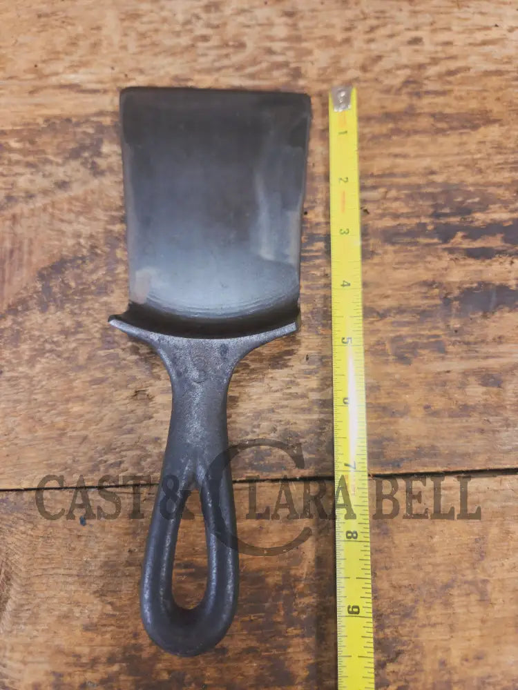 Custom made Wagner Ware Cast Iron Skillet Spatula. Reclaimed 1920’s Era #1053 WagnerWare cast iron egg skillet. Great