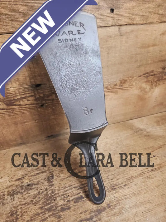 Custom made Wagner Ware Cast Iron Skillet Spatula. Reclaimed 1920’s Era #8 WagnerWare cast iron skillet. Great gift!