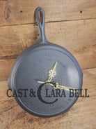 Custom made wall hanging Griswold Clock. Repurposed from cracked skillet. Comes with interchangeable clock mechanics.
