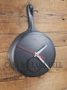 Custom made wall hanging Griswold Clock. Repurposed from cracked skillet. Comes with interchangeable clock mechanics.