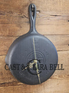 Custom made wall hanging Griswold Clock. Repurposed from cracked skillet. Comes with interchangeable clock mechanics.