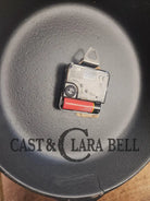 Custom made wall hanging Wagner Clock. Repurposed from cracked skillet. Comes with interchangeable clock mechanics.