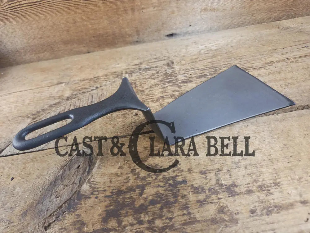 Custom one of a kind Repurposed Spatula. Made from 1940’s Era Griswold Iron Mountain #8 Chicken Fryer. Awesome for the