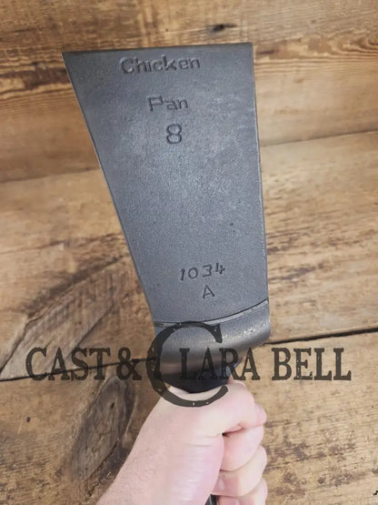 Custom one of a kind Repurposed Spatula. Made from 1940’s Era Griswold Iron Mountain #8 Chicken Fryer. Awesome for the