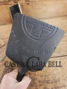 Custom Repurposed Burger Spatula AND grill scraper. Made from a center cracked Griswold 704 skillet. Awesome for the