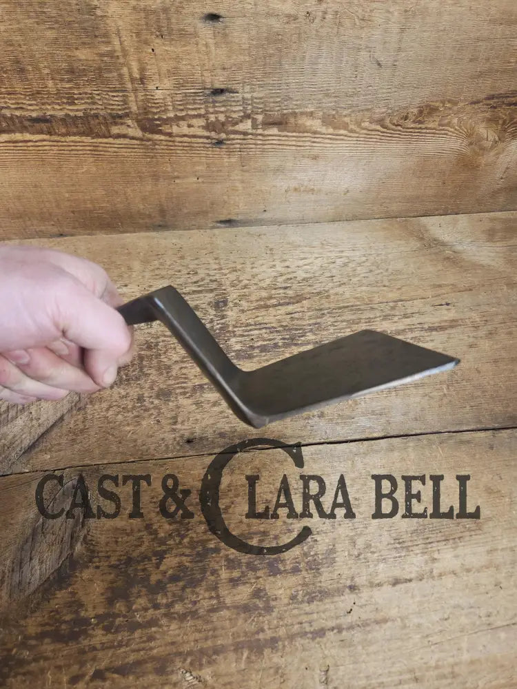 Custom Repurposed Burger Spatula. Made from an early Era Wagner Ware Sidney #8 DEEP Chicken Fryer. Awesome for the home