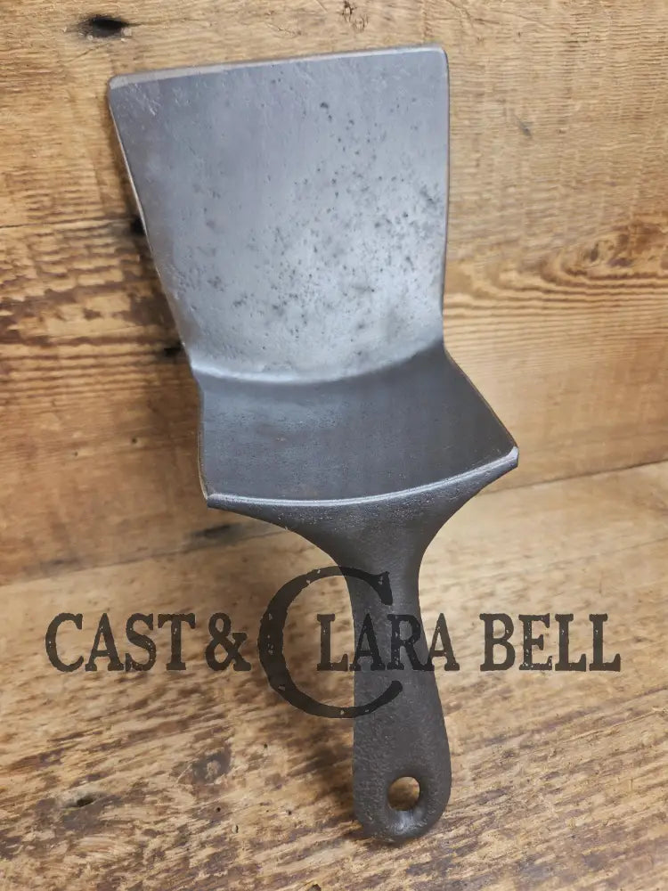 Custom Repurposed Burger Spatula. Made from an early Era Wagner Ware Sidney #8 DEEP Chicken Fryer. Awesome for the home