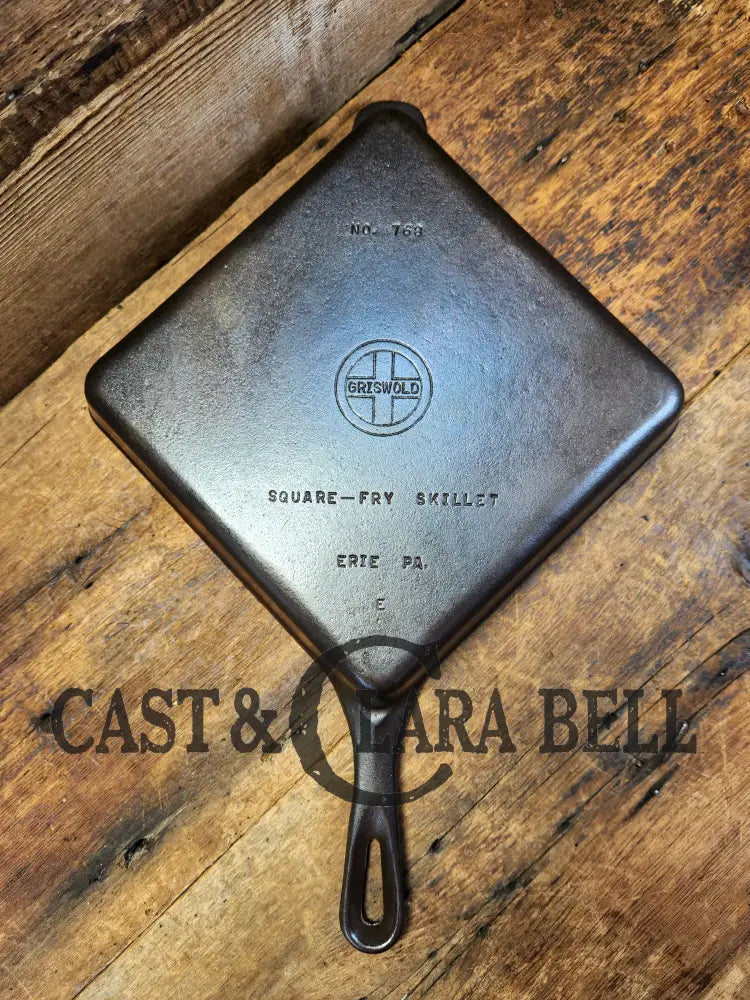 Customer Favorite! 1930’S Griswold No. 768 E Square - Fry Skillet. Great For Cornbread And