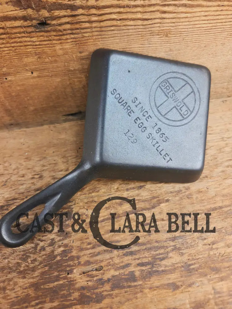 Customer Favorite! Adorable and handy for the kitchen Griswold 129 Square Egg skillet for one. A GREAT gift! Skillet