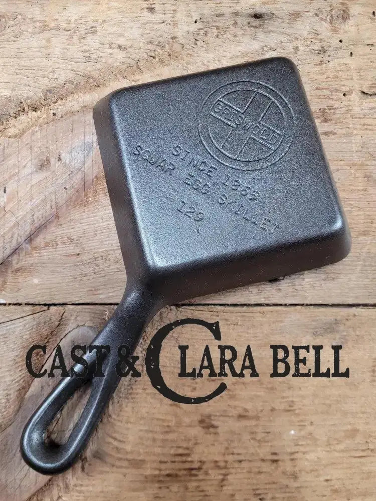 Customer Favorite! Adorable and handy for the kitchen Griswold 129 Square Egg skillet for one. A GREAT gift! Skillet