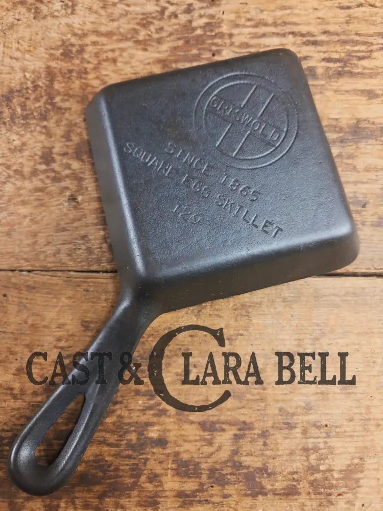 Customer Favorite! Adorable and handy for the kitchen Griswold 129 Square Egg skillet for one. A GREAT gift! Skillet