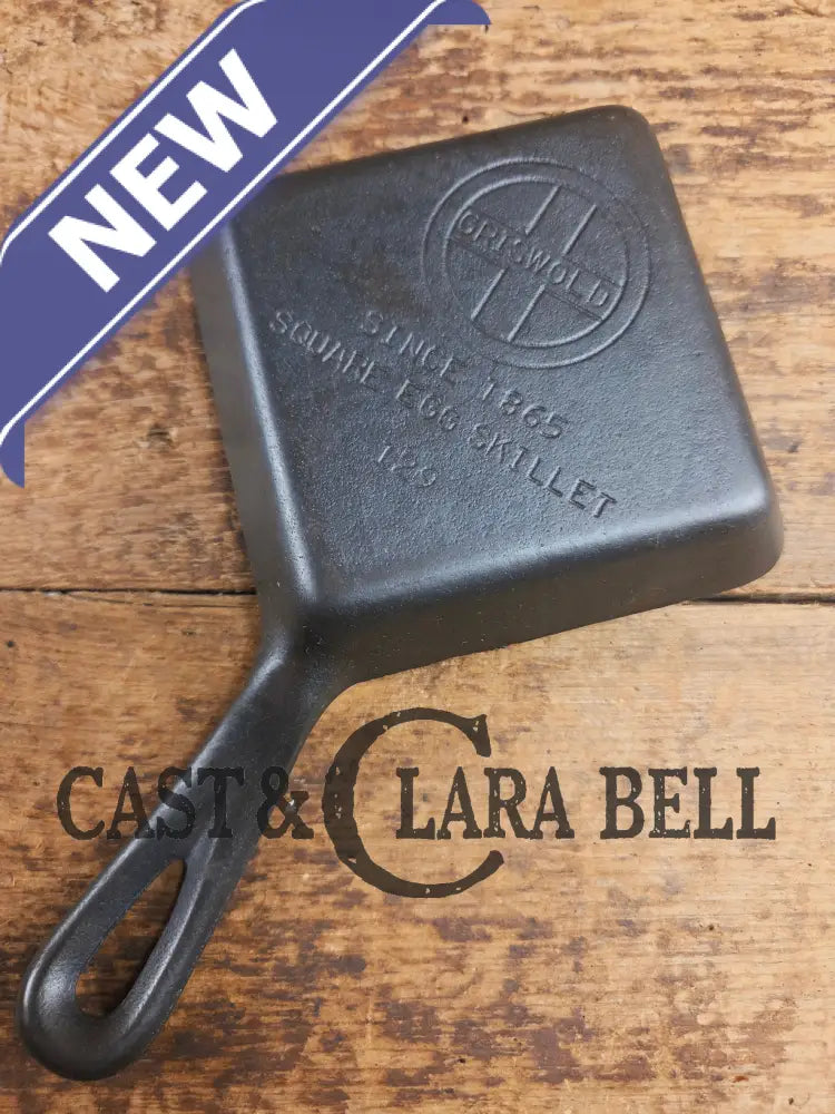 Customer Favorite! Adorable and handy for the kitchen Griswold 129 Square Egg skillet for one. A GREAT gift! Skillet
