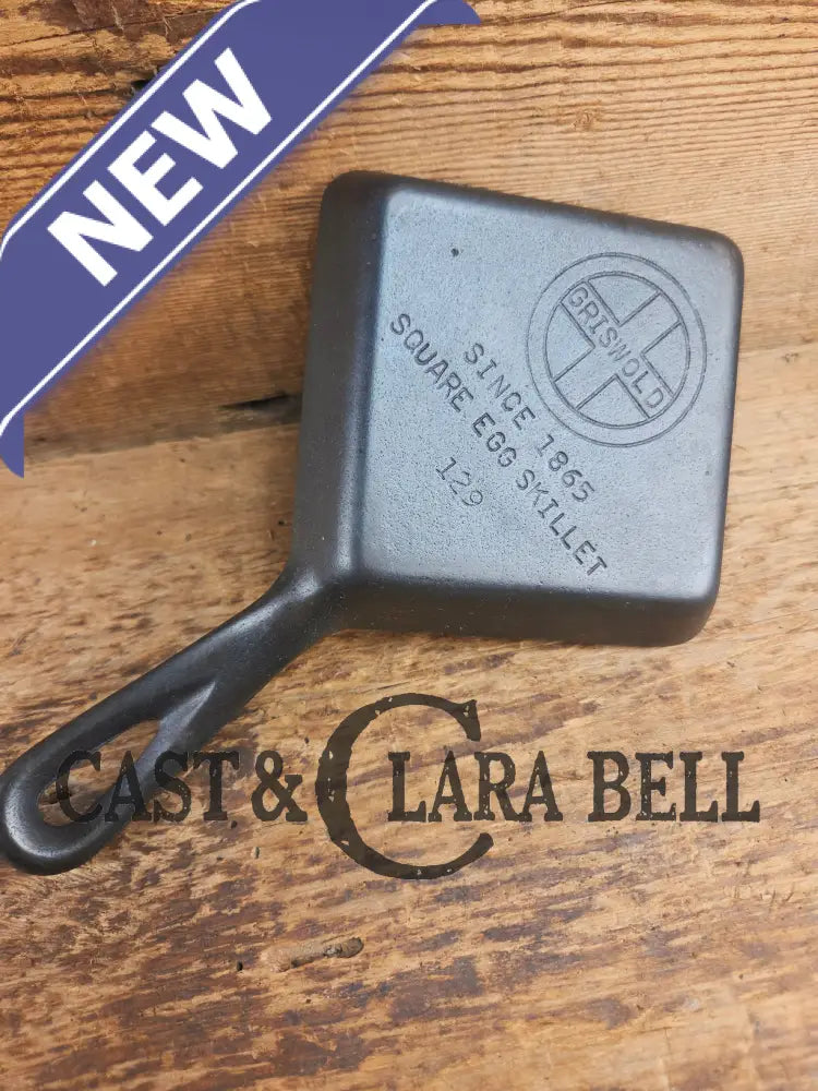 Customer Favorite! Adorable and handy for the kitchen Griswold 129 Square Egg skillet for one. A GREAT gift! Skillet