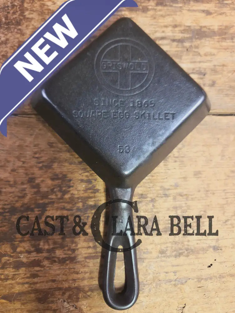 Customer Favorite! Adorable and handy for the kitchen Griswold 53 Square Egg skillet for one. A GREAT gift! Skillet