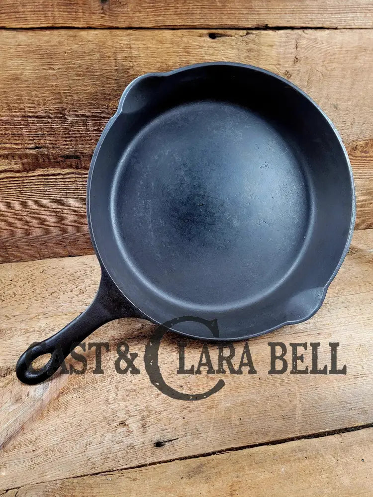 Daily Workhorse! 1920’S Griswold Made Puritan No. 9 Cast Iron Skillet W Heat Ring. Sc24 Skillet