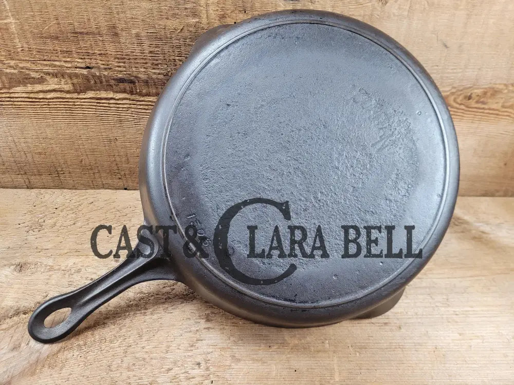 Daily Workhorse! 1920’S Griswold Made Puritan No. 9 Cast Iron Skillet W Heat Ring. Sc24 Skillet