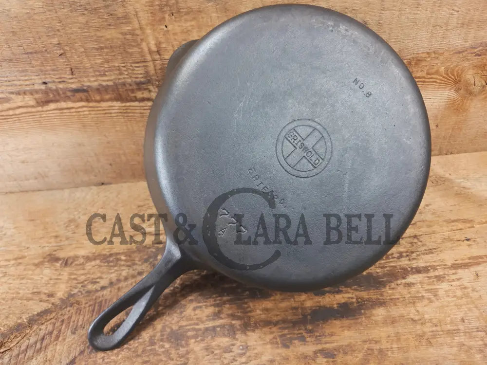 Daily Workhorse Griswold No. 8 DEEP Skillet (Chicken Fryer) Small Block Logo 777 A - Skillet