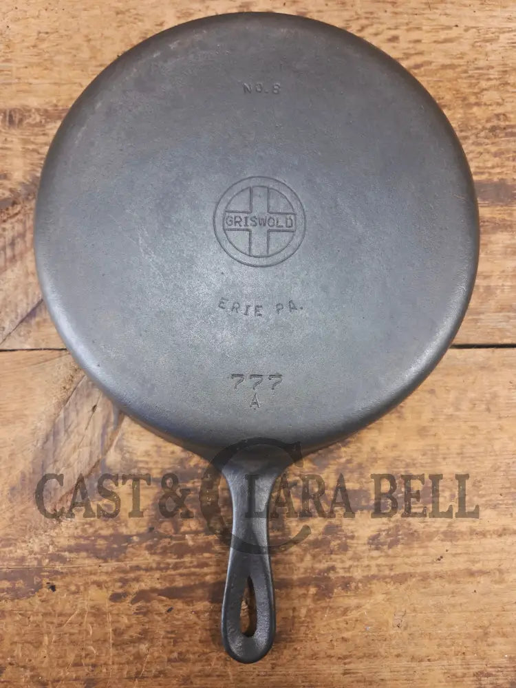 Daily Workhorse Griswold No. 8 DEEP Skillet (Chicken Fryer) Small Block Logo 777 A - Skillet