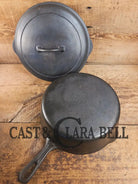 Daily Workhorse Griswold No. 8 DEEP Skillet (Chicken Fryer) Small Block Logo 777 & No. 8 Skillet Lid Small Block Logo