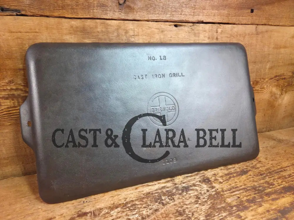 Don’t Miss This if you LOVE Griswold cast iron. Best Seller Griswold ’Cookie Sheet’ Grill Pan. P/n 1108 Griddle