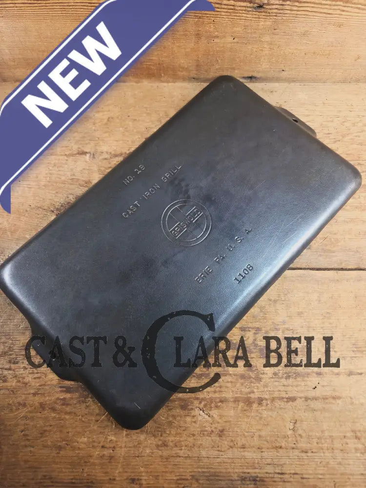 Don’t Miss This if you LOVE Griswold cast iron. THE hard to find Griswold ’Cookie Sheet’ Grill Pan. P/n 1103 MINT