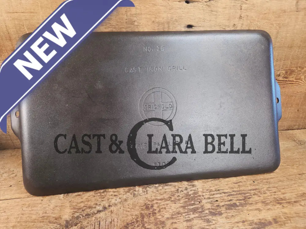 Don’t Miss This if you LOVE Griswold cast iron. THE hard to find Griswold ’Cookie Sheet’ Grill Pan. P/n 1108 Griddle