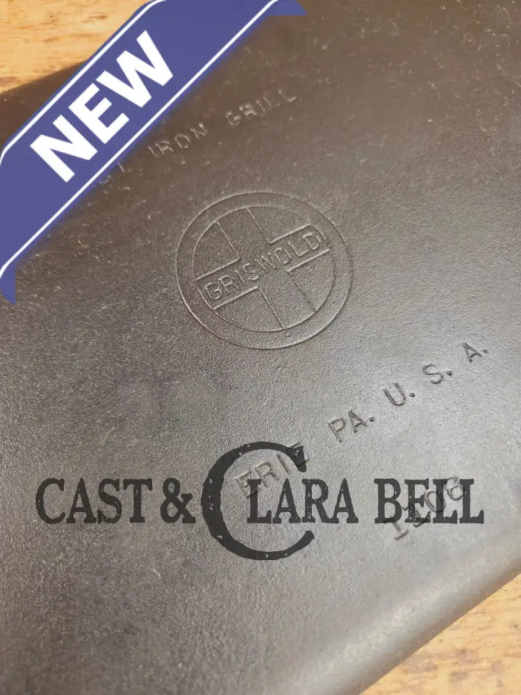 Don’t Miss This if you LOVE Griswold cast iron. THE hard to find Griswold ’Cookie Sheet’ Grill Pan. P/n 1108 Griddle