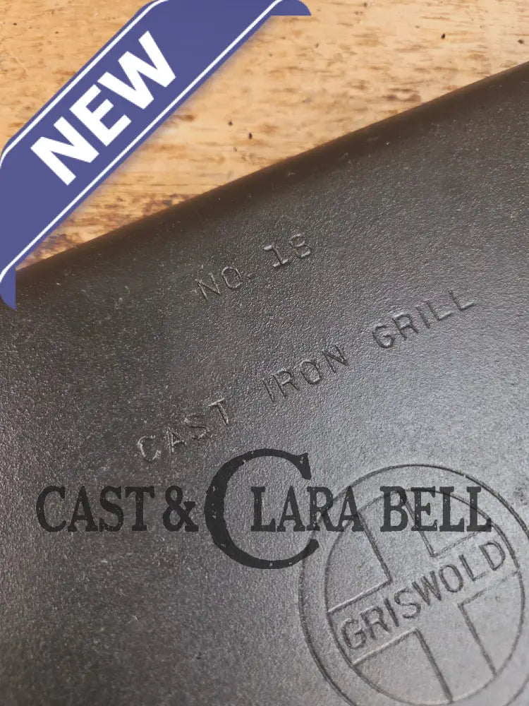 Don’t Miss This if you LOVE Griswold cast iron. THE hard to find Griswold ’Cookie Sheet’ Grill Pan. P/n 1108 Griddle
