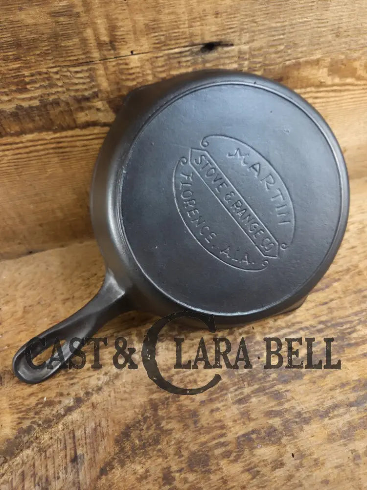 Dont miss this one! Lovely early 1900’s Martin Stove and Range #5 cast iron skillet. Great southern masterpiece! Skillet