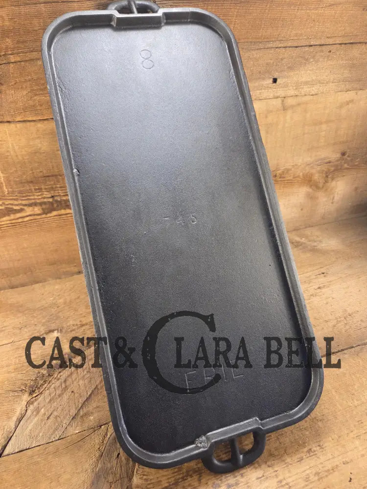 Early 1900’s ERIE #8 Griddle (approx 8.5’’ 19’’) 745A. Second series of a very early Griswold model. Wonderful hard to