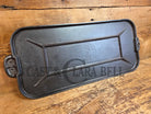 Early 1900’s hard to find Griswold Long Griddle with Slant Block Logo ERIE 745 A. Perfect for everyday use pancakes and