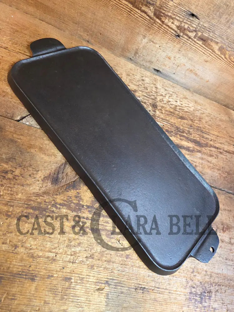 Early 1900’s hard to find Griswold Long Griddle with Slant Block Logo ERIE 745 A. Perfect for everyday use pancakes and