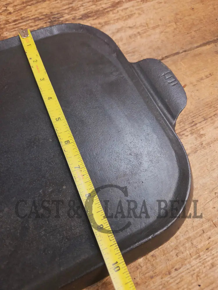 Early 1900’s hard to find Griswold Long Griddle with Slant Block Logo ERIE 745. Perfect for everyday use pancakes and