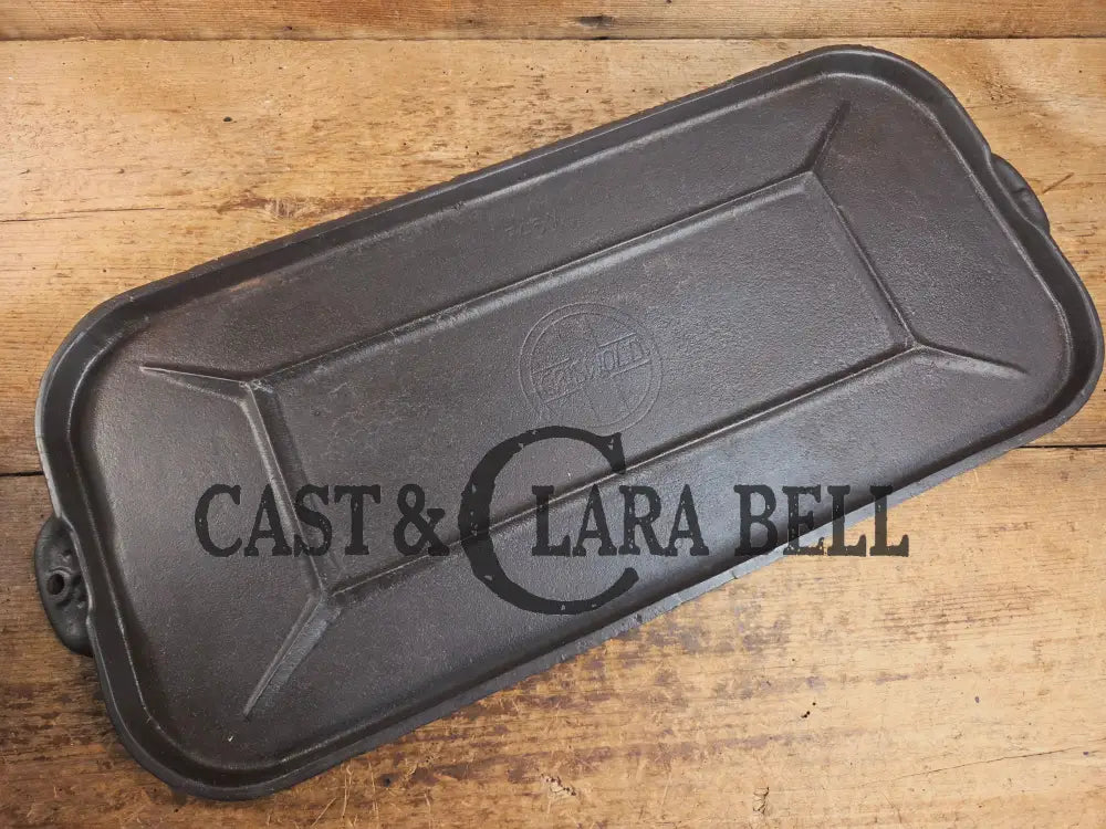 Early 1900’s hard to find Griswold Long Griddle with Slant Block Logo ERIE 745. Perfect for everyday use pancakes and