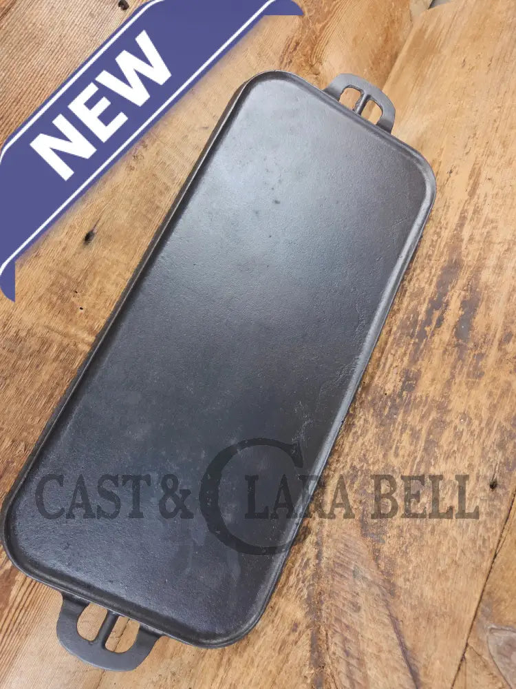 Early 1900’s hard to find Griswold Long Griddle with Slant Block Logo ERIE 745. Perfect for everyday use pancakes and