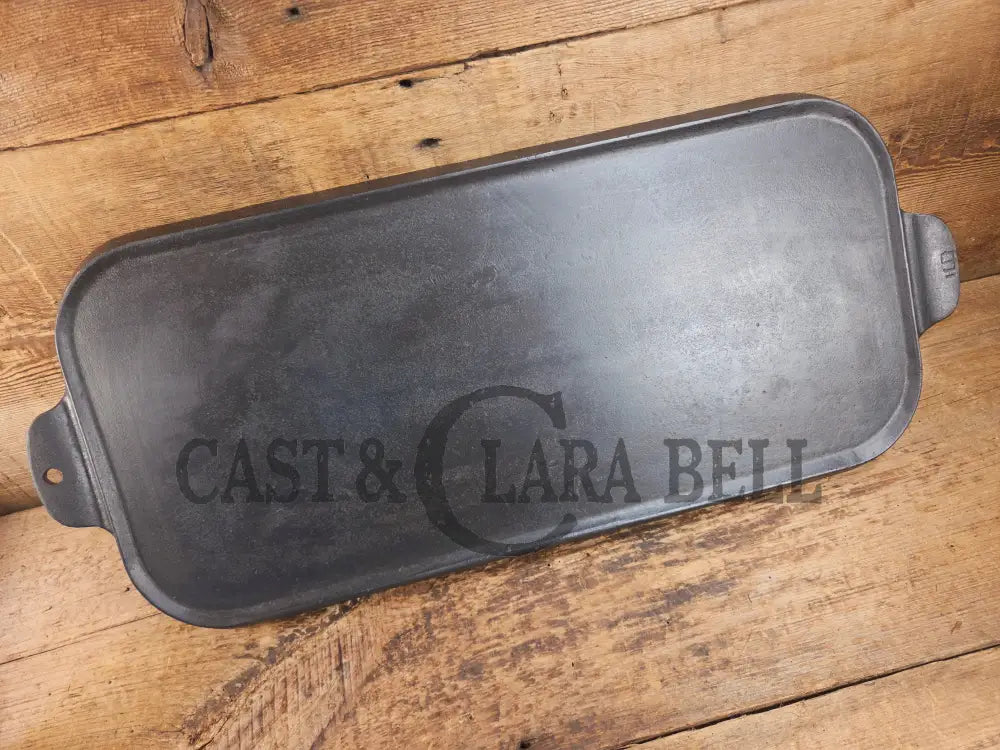 Early 1900’s hard to find Griswold Long Griddle with Slant Block Logo ERIE 745. Perfect for everyday use pancakes and