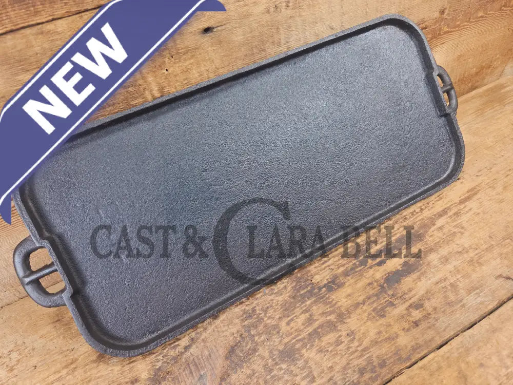 Early 1900’s hard to find Griswold Long Griddle with Slant Block Logo ERIE 745. Perfect for everyday use pancakes and